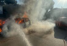 Αυτοκίνητο διπλού καυσίμου «λαμπάδιασε» στην Αρτέμιδα